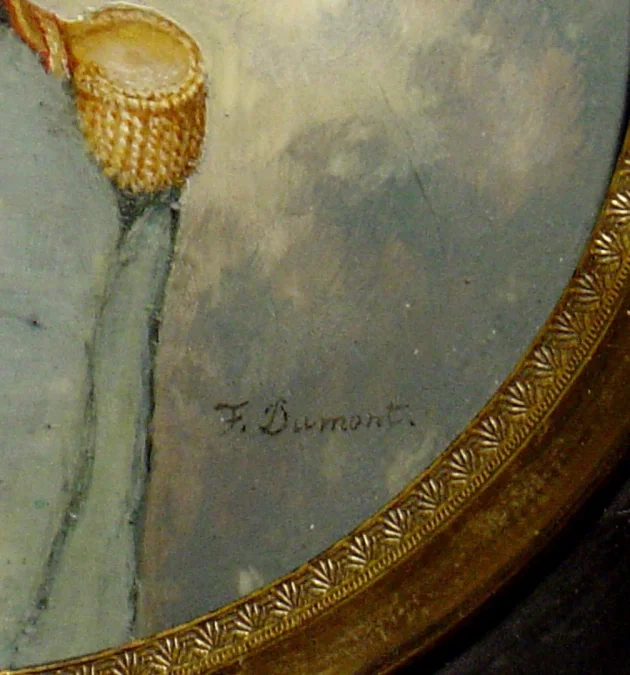 帝国の肖像画ミニチュアF.Dumont