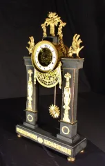 French Directoire skeleton clock