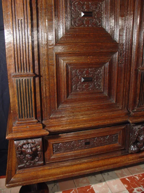 17th century armoire cabinet