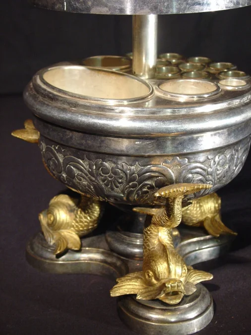 19th century caviar set