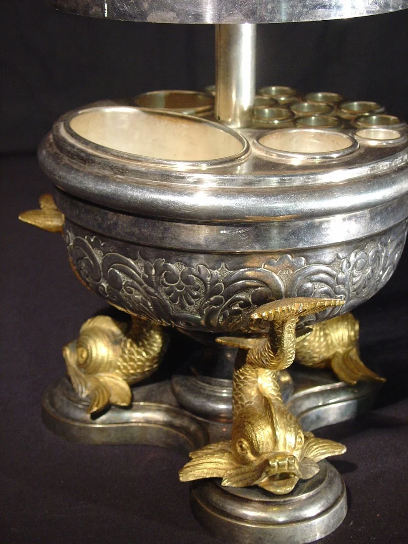 19th century caviar set