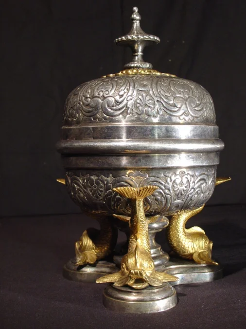19th century caviar set