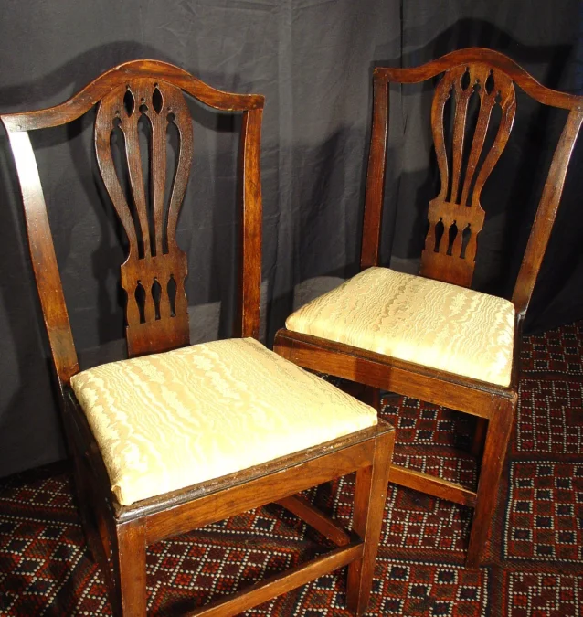 Pair of 18 th C english chairs