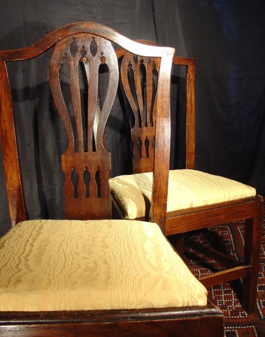 Pair of 18 th C english chairs
