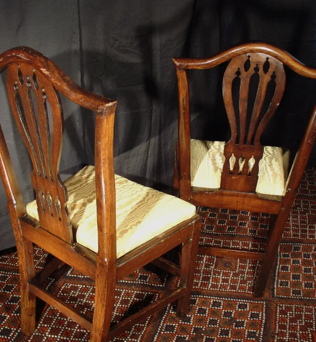 Pair of 18 th C english chairs