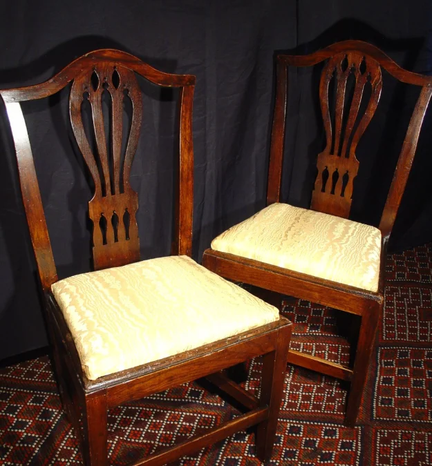 Pair of 18 th C english chairs