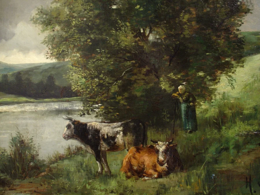Painting Landscape H.Cauchois