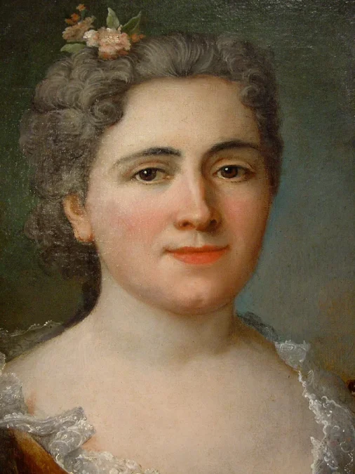 French 18 th portrait painting