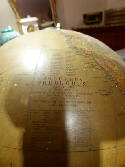 Mappemonde allemande des années 30