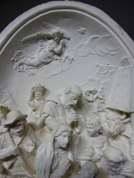 Moulage en plâtre, La nativité, XXe