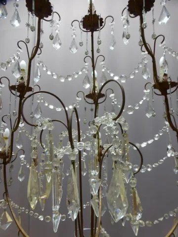 Important lustre cage, XXe