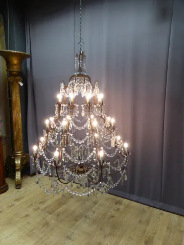 Important lustre cage, XXe