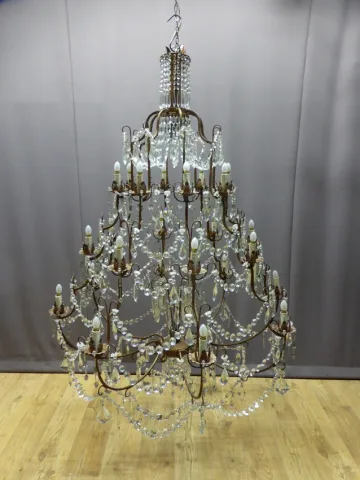 Important lustre cage, XXe