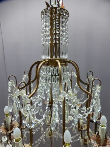 Important lustre cage, XXe