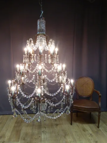 Important lustre cage, XXe