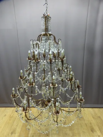 Important lustre cage, XXe