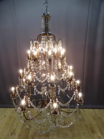 Important lustre cage, XXe