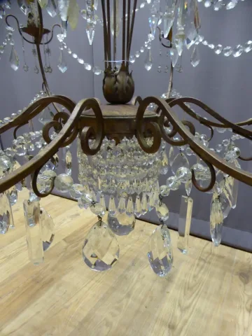 Important lustre cage, XXe