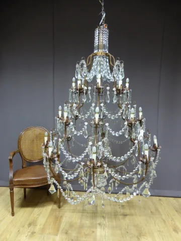 Important lustre cage, XXe