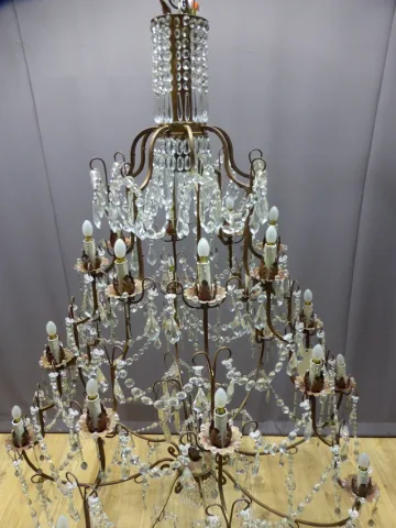 Important lustre cage, XXe
