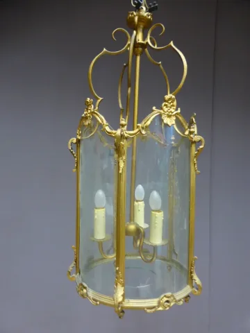 Lanterne en bronze doré XIX