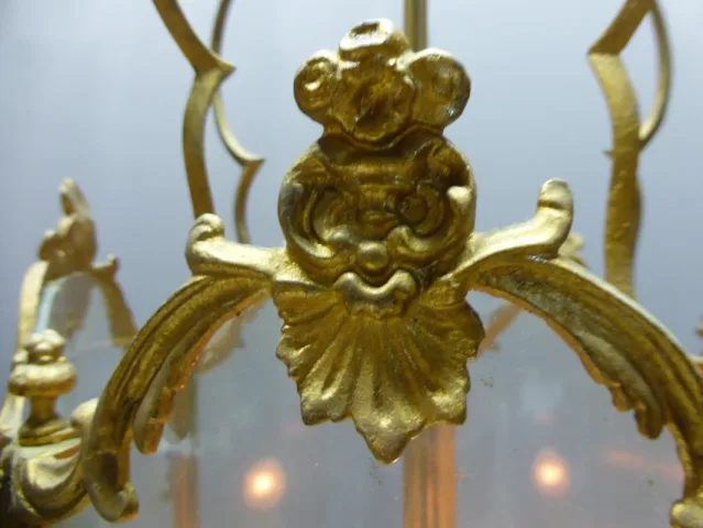 Lanterne en bronze doré XIX