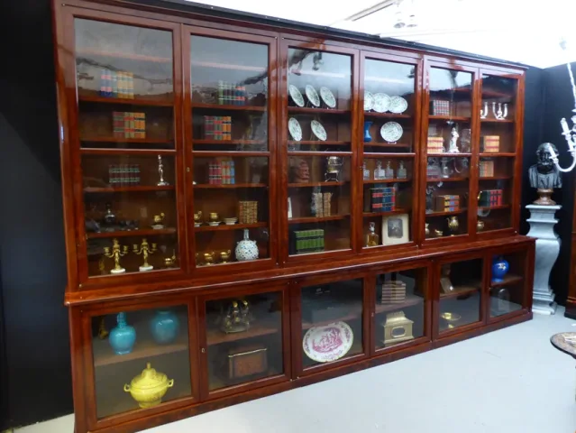 Bibliothèque acajou XIX