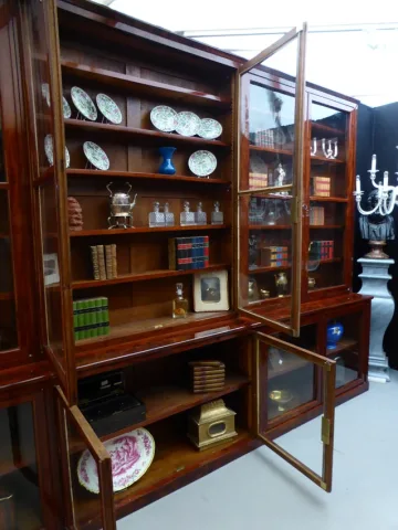 Bibliothèque acajou XIX