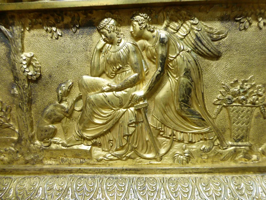 GILT BRONZE CLOCK