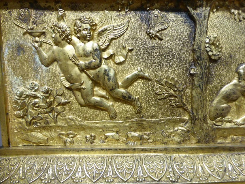GILT BRONZE CLOCK
