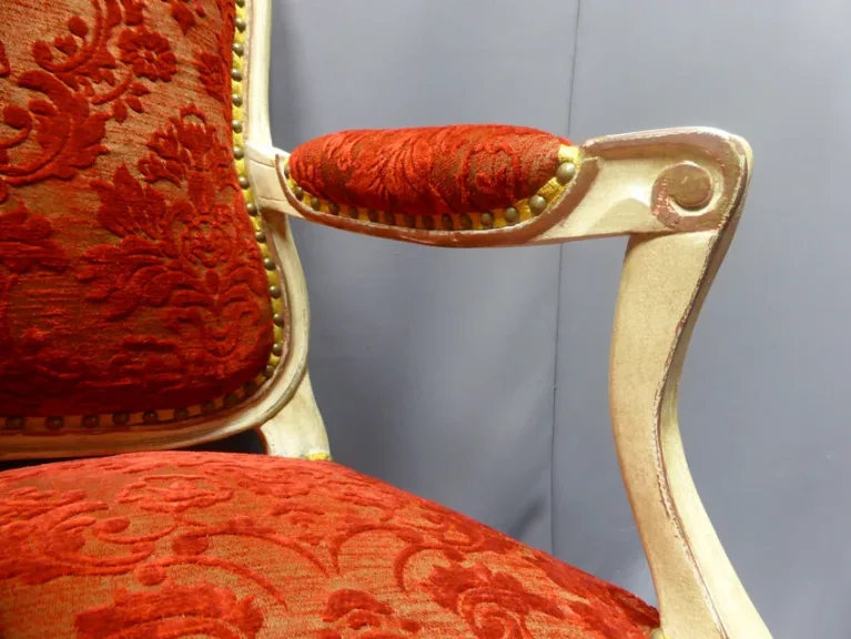 Paire de fauteuils style Louis XV XIX