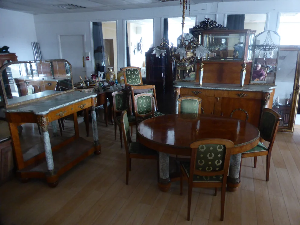 FRENCH EMPIRE STYLE DINING ROOM SUITE
