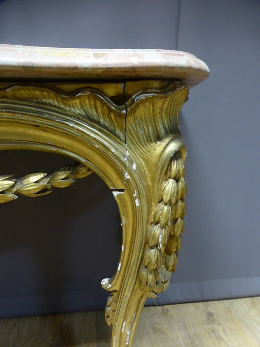 LOUIS XV STYLE CONSOLE TABLE