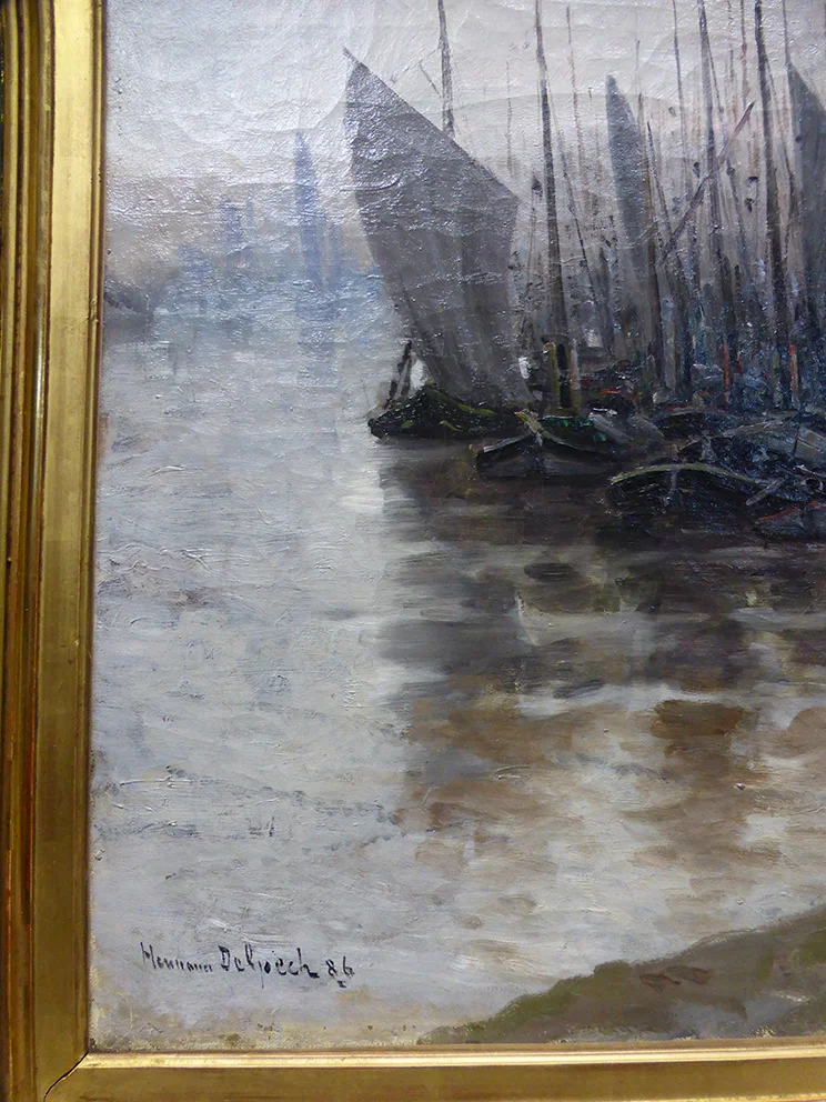 キャンバスに油が付いたH. DELPECH 1886
