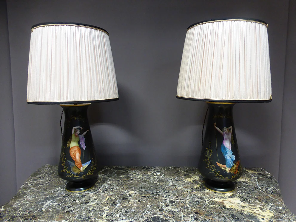 PAAR LAMPEN VAN NAPOLEON III-PERIODEN