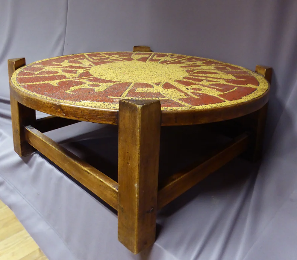 Table basse en céramique années 50