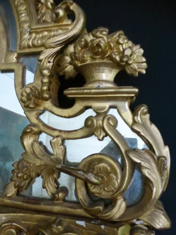 Grand miroir Régence