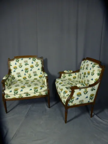 Paire de fauteuils marquises fin XIX