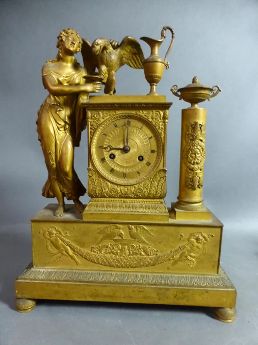 FRENCH EMPIRE STYLE CLOCK