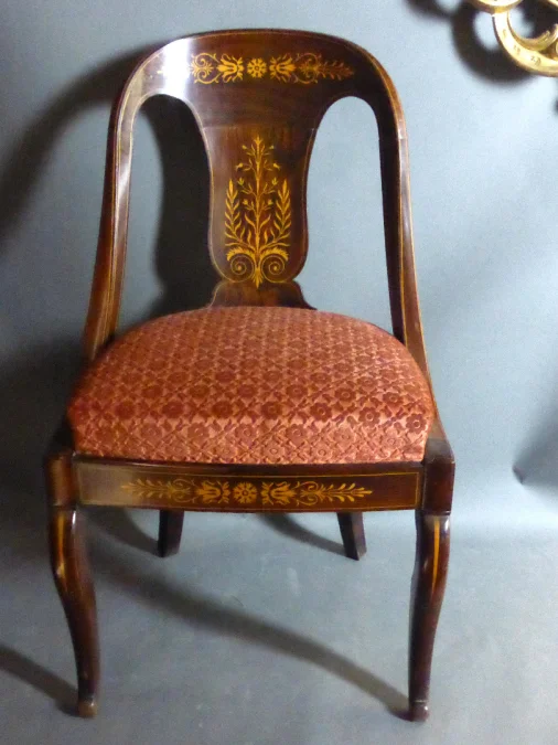 "Suite De Six Chaises Charles X Estampillées