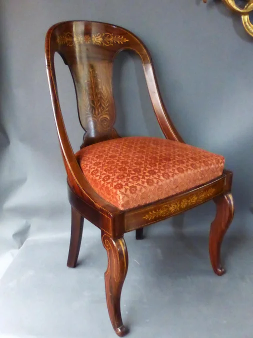 "Suite De Six Chaises Charles X Estampillées