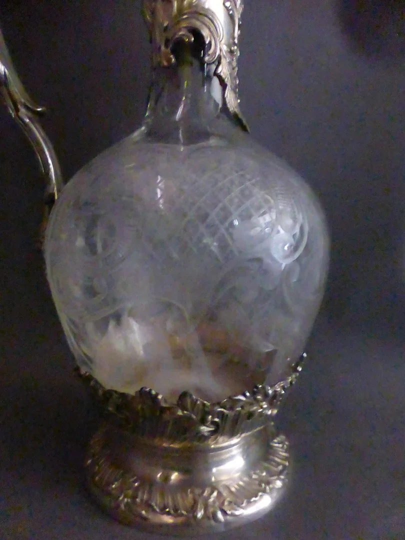 SILVER AND CRYSTAL EWER