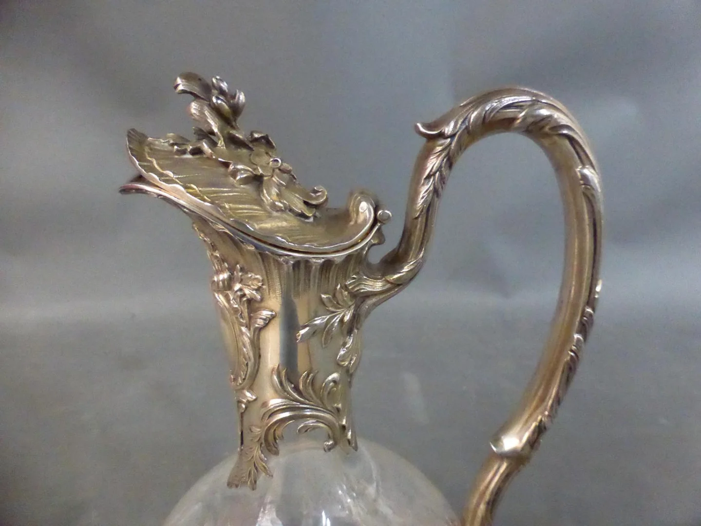 Aiguière En Argent Et Cristal