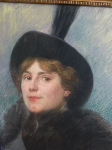 PASTEL gesigneerd HUMBERT VIGNOT