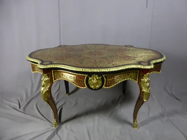 Table En Marqueterie Boulle Signée Diehl Paris