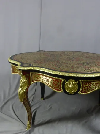 Table En Marqueterie Boulle Signée Diehl Paris