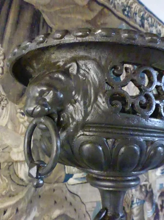 "Paire De Statues En Fonte XIX"
