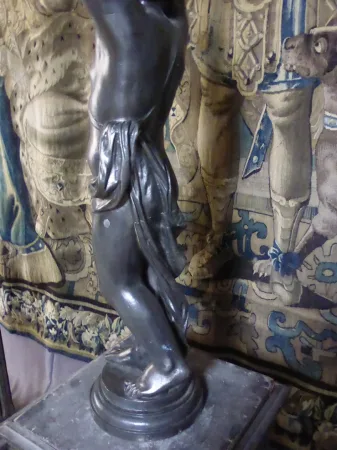 "Paire De Statues En Fonte XIX"