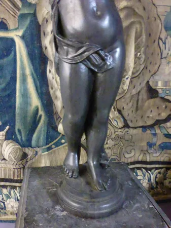 "Paire De Statues En Fonte XIX"