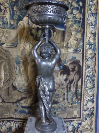 "Paire De Statues En Fonte XIX"